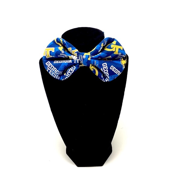 Georgia Tech University Handcrafted Bow Tie - 01 - Picture 4 of 13
